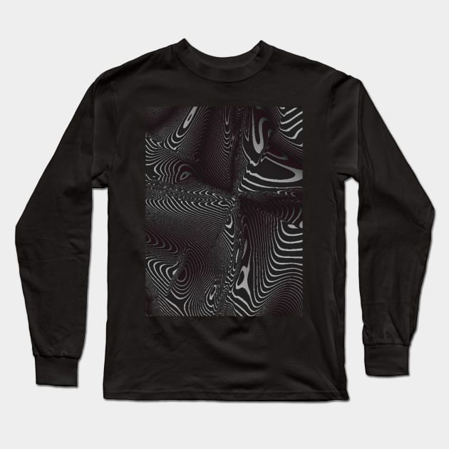 Geometric Futures #4 - Repeat Pattern Modular Synth Glitch Art Long Sleeve T-Shirt by DankFutura